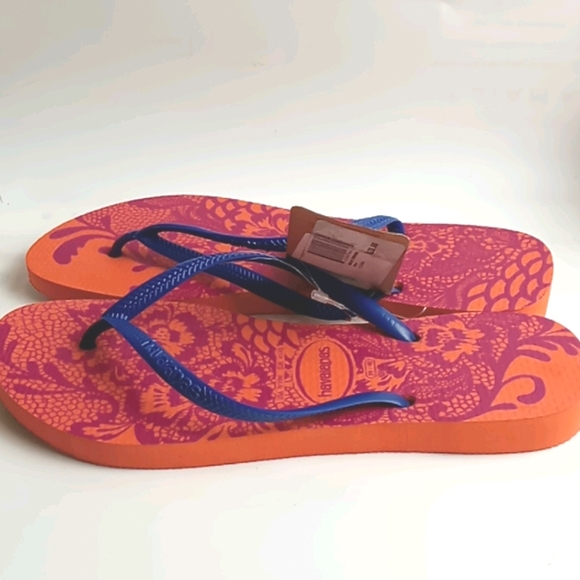 New HAVAIANAS FLIP FLOP WOMENS SANDALS SZ 9/10 - Picture 2 of 7